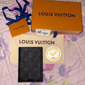 Louis Vuitton Monogram Eclipse Passport Cover